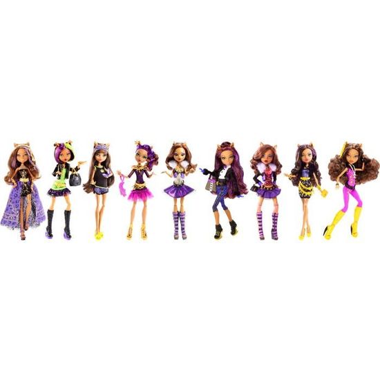 Poupée Monster High Clawdeen Wolf MATTEL Music Festival Y7693 Rose 12.75 pouces