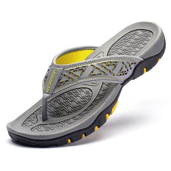 Tongs Homme Confortables Orthopédiques - Semelle Antidérapante, Imperméables - Pour Plage, Piscine, été