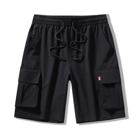 Short De Sport épais Pour Homme - Taille élastique - Cordon