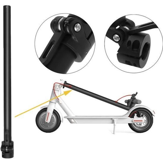 Poteau Pliant Pour Scooter électrique M365 - Alliage D'aluminium Robuste, Longueur Réglable, Base à Dégagement Rapide - 5