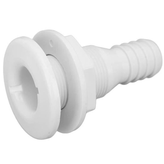 Raccord Traversant Coque Bateau 3/4" - Blanc ABS Pour échappement Et Vidange Bouchon Spa Bestway