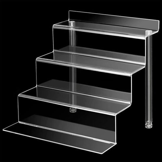Set De 5 Présentoirs Acrylique Transparents Talifoca - 4 à 12cm - Parfaits Pour Collections Et Décoration