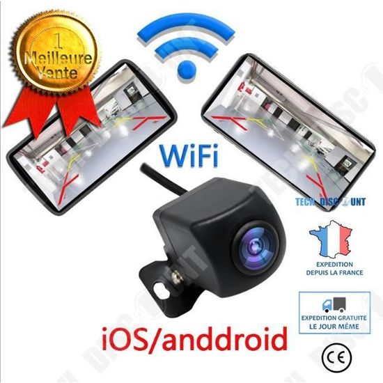 TD® wifi voiture sans fil marche arrière caméra arrière étanche vision nocturne écran téléphone mobile image rétrovision