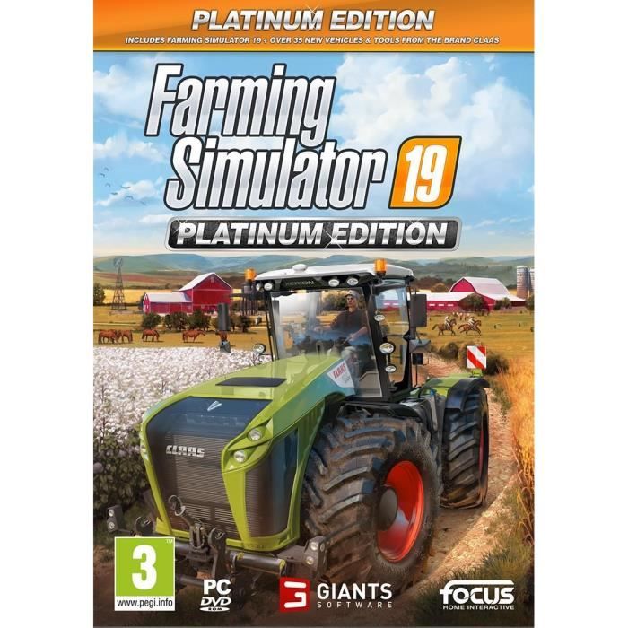 Farming Simulator 19 Édition Platinium Jeu PC - Cdiscount Jeux vidéo