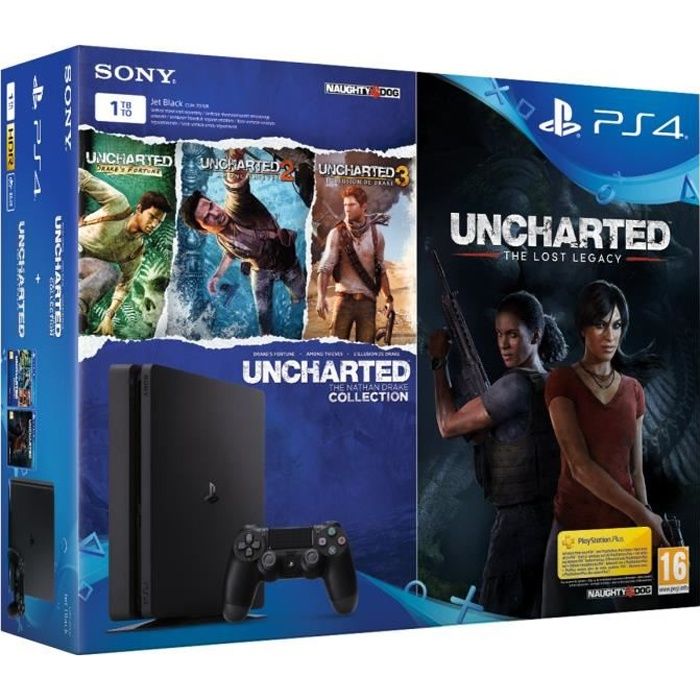Nouvelle PS4 1 To + 4 jeux  Uncharted The Lost Legacy + Uncharted