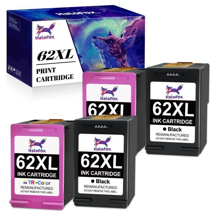 Genuine HP 62 Multipack Ink Cartridges (N9J71AE) – Black & Color – For Envy 5540, 5640 Series