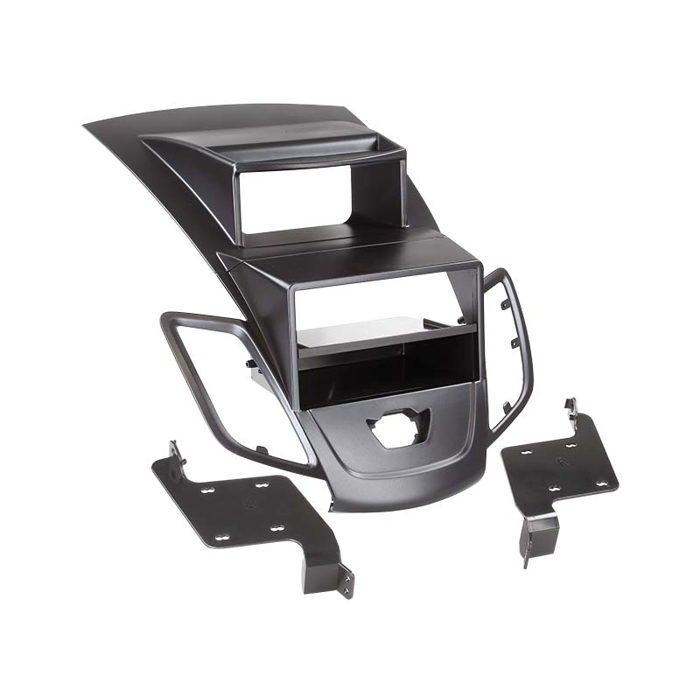 Adaptateur de façade 2-DIN avec vide poche Ford Fiesta (display) noir