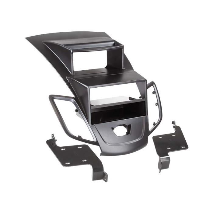 Adaptateur de façade 2-DIN avec vide poche Ford Fiesta (display) noir