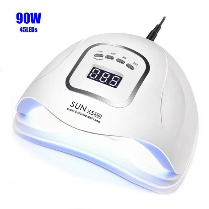 sèche-ongles -90W 45 pièces LED s SUNX5MAX UV lampe LED sèche-ongles pour tous les vernis à ...- Modèle: 90W SUNXMax - MIZJHGA01537