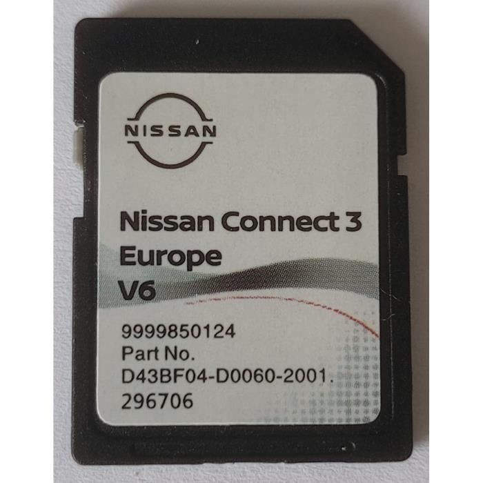Carte SD GPS Europe 2021 v6 - Nissan Connect 3 LCN2 - (Q1.2020) - D43BF04-D0060-2001 A277