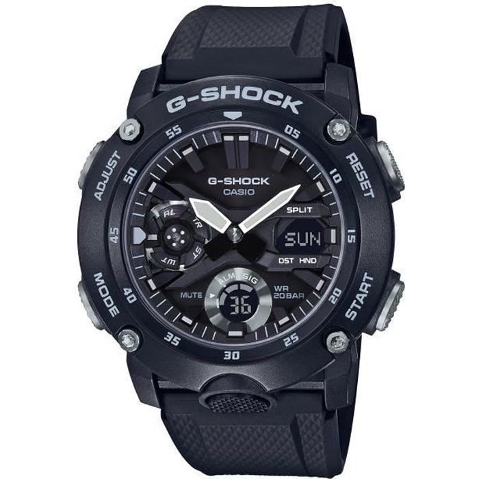 CASIO G-Shock Montre GA-2000S-1AER résistance aux chocs, chrono, compte à rebours, calendrier auto