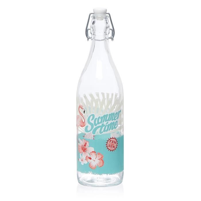 CERVE carafe à eau ou limonade 1l gamme flamant rose