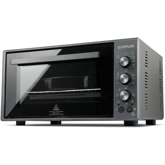 G3Ferrari G10094 Rosto Titanium 55 Four électrique ventilé avec lumière et rotation, capacité 55 litres, 1840 W