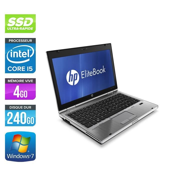 Pc portable HP EliteBook 2560P - i5 - 4 Go - 240 Go SSD - W7