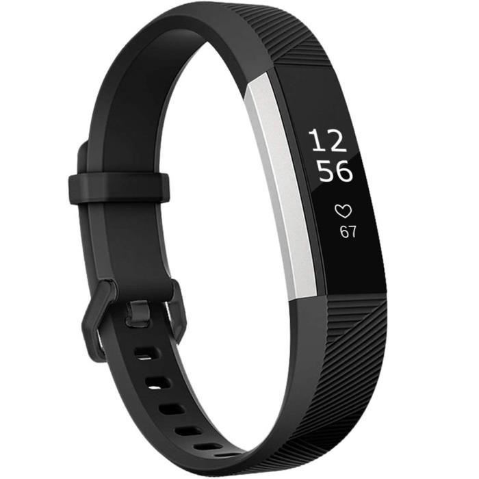 Bracelet Fitbit Alta (HR) Silicone Noir iMoshion