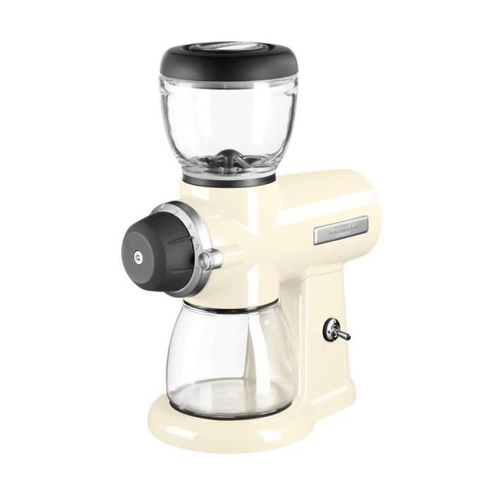 Kitchenaid - broyeur à café blanc/crème - 5kcg0702eac