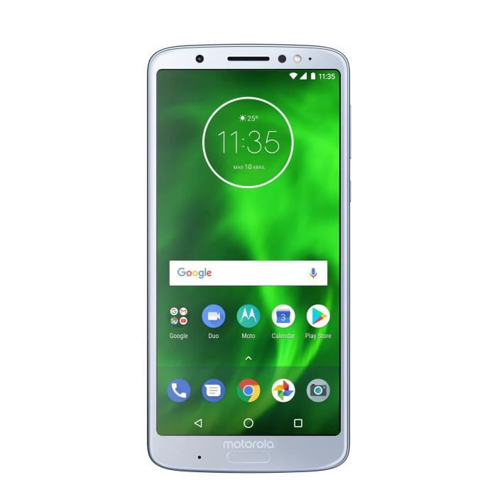 Motorola XT1926-3 Moto G6 Plus 4Go de RAM- 64Go Double Sim Argent