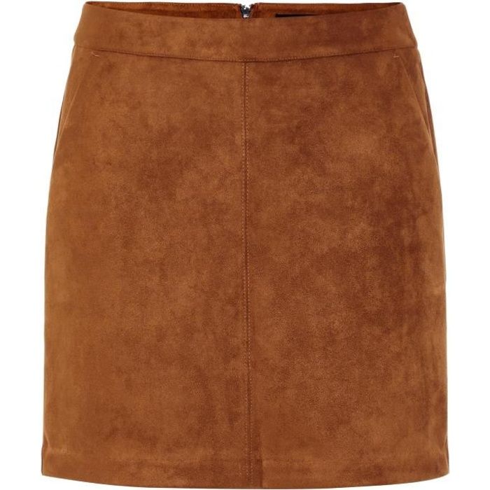 VERO MODA Skirt Mini jupe - Femme - Cognac