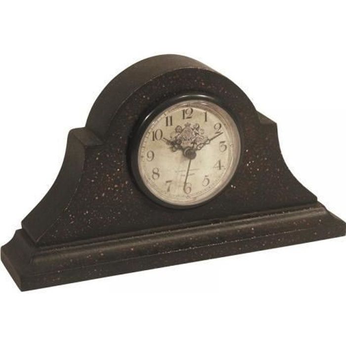 Horloge de cheminée en bois