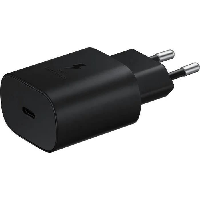 CS rapide 25W, Port USB-C Noir (sans câble)