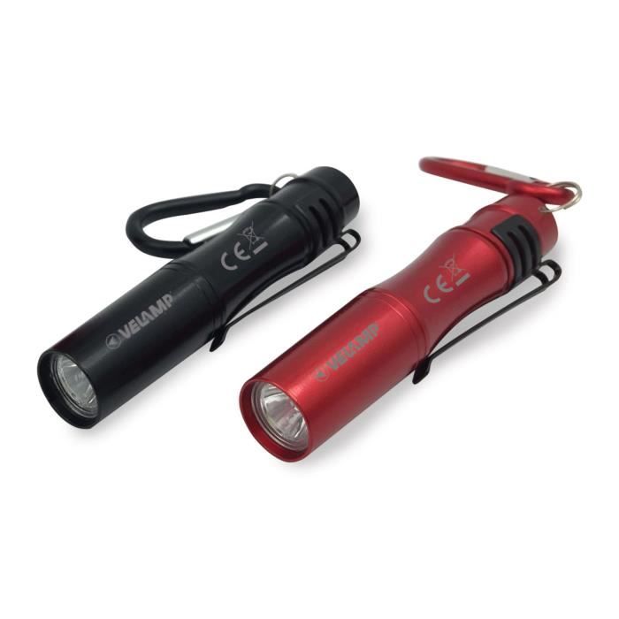 Lampe Electrique - Lampe De Poche - Lampe de poche LED avec clip et porte-clés en aluminium