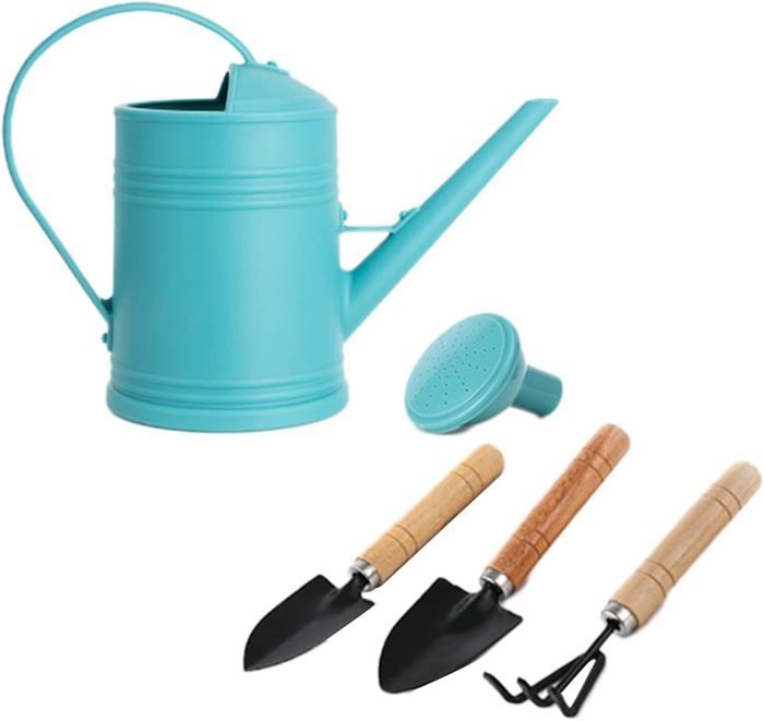 Kit De Jardinage Enfant 12 Pièces – Pelles, Râteau, Arrosoir, Tablier – Plastique Et Acier – Dès 3 Ans