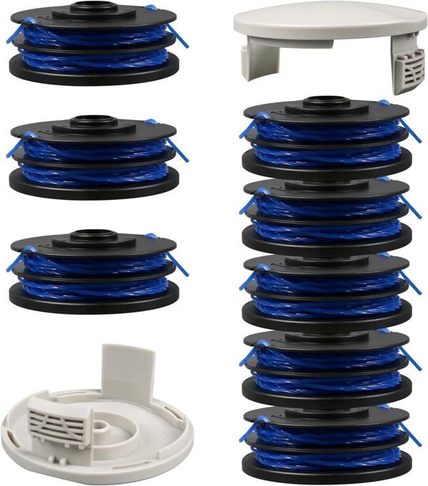 Lot De 6 Couvercles De Bobine ABS Pour Débroussailleuse RLT4027 RLT4125 RLT5027 RLT6030 - 6