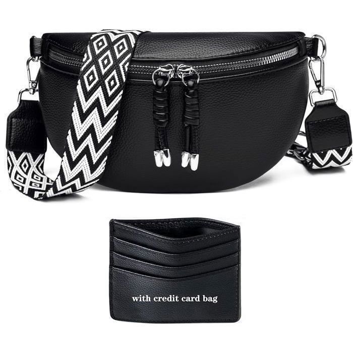 Sacoche Banane Noir Sac Banane Bandouliere Femme Sac Banane Femme Noir Sac  Bandoulière Femme Petit Sac A Main Femme