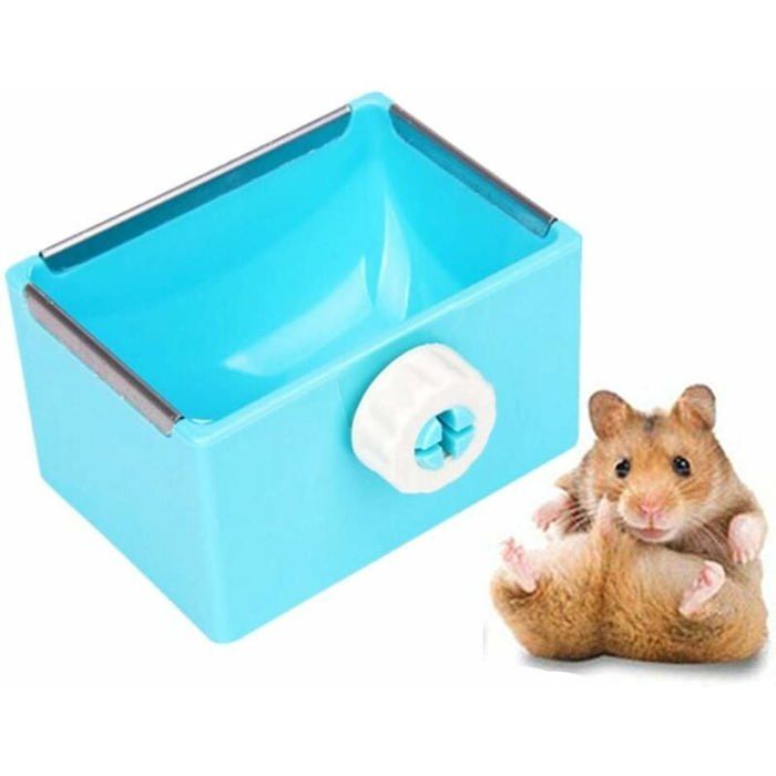 Gamelle pour lapin rtelier foin distributeur dalimentation pour animaux de compagnie couleur bleue Odipie