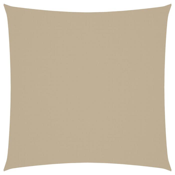 Voile de parasol carré - vidaxl - 5x5 m - Beige - Tissu Oxford enduit de PU - Résistance à leau - Protection UV