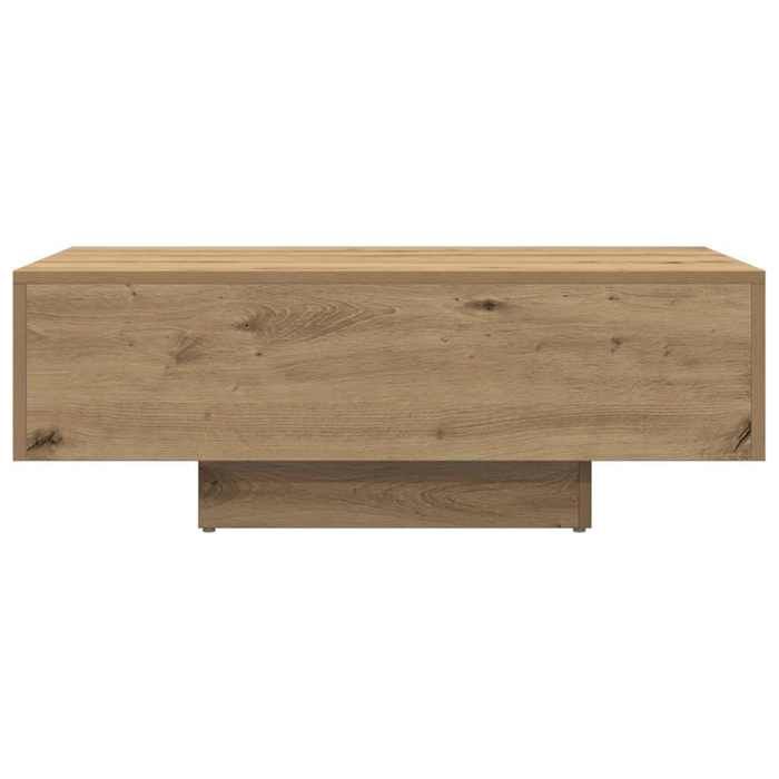 Table basse chêne artisanal - vidaXL - 85x55x31 cm - Bois dingénierie - Assemblage requis - Grand espace de rangement