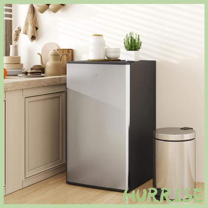 Cocosity Réfrigérateur Congélateur Petit Réfrigérateur 91 L Étagères Modulables Design Sous-Comptoir 475 X 442 X 84 Cm Noir