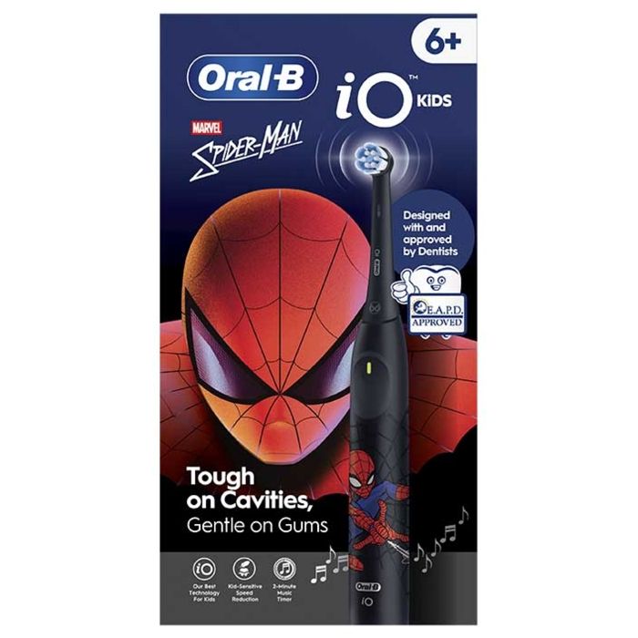 Brosse à Dents Oscillo Rotative Oral B iO Kids Marvel Spiderman 3 Modes 1 Embout Minuteur