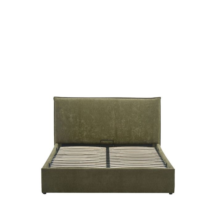Cama - Lit coffre en tissu 140x190cm - Vert Cama - Lit coffre en tissu 140x190cm - Vert