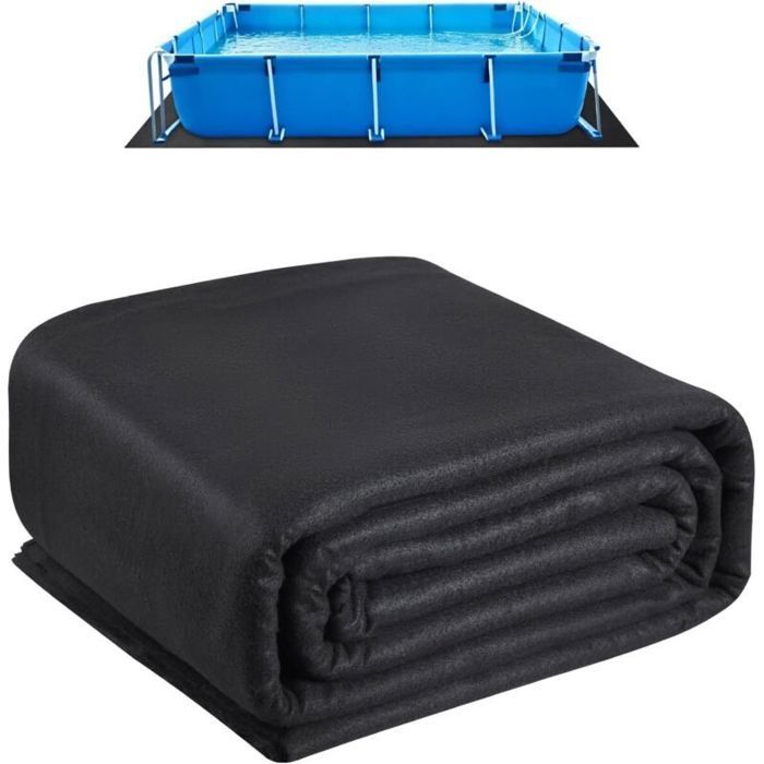 Tapis de sol piscine - PZCC - 1.5x1.5 m - Protection anti-perforation - Antidérapant - Pour piscines hors sol