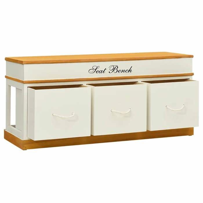BEAU Meuble banquette - Banc dentrée de rangement à chaussures[88261]