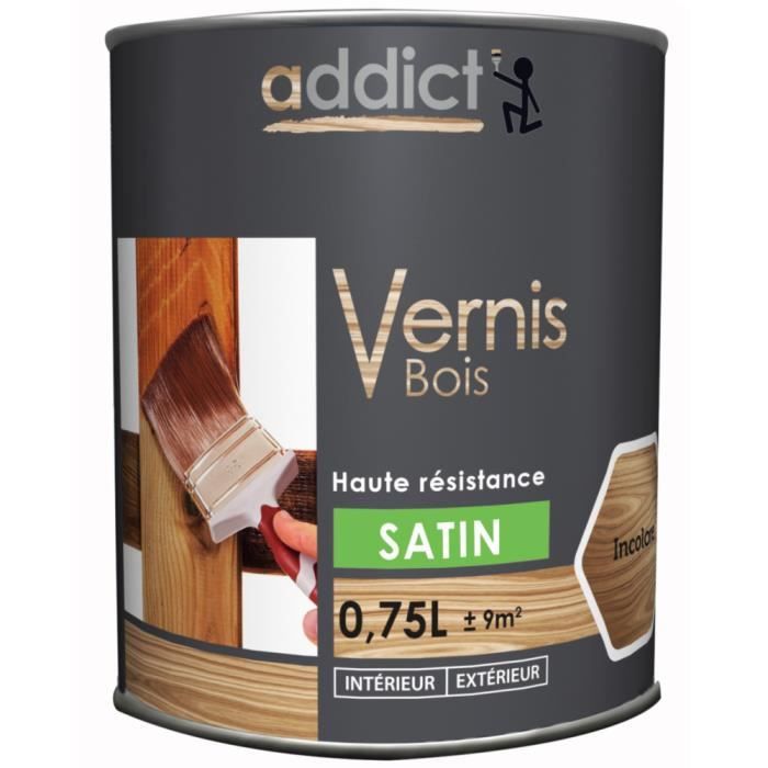 PEINTURE Teinte Blanc bois intérieur extérieur à base d acrylique aspect  velours-satin Aqua Bois - 750ml - Cdiscount Bricolage