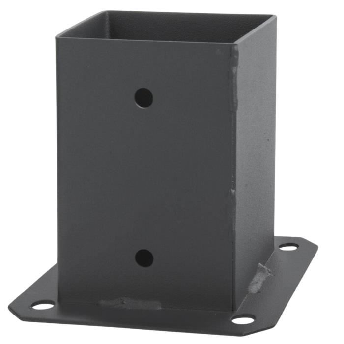 LLB Support Carré à Visser Pour Poteaux De Pergola Galvanisé à Chaud