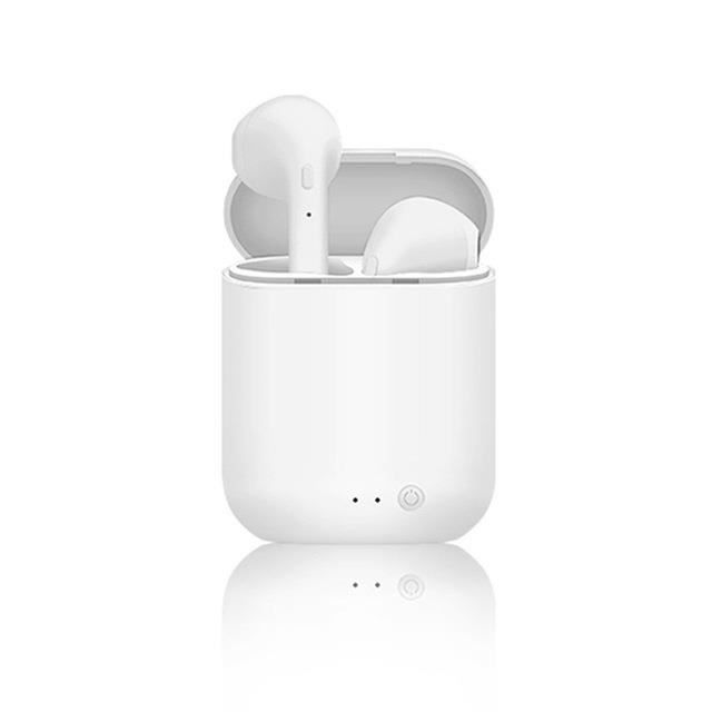 Écouteurs Sans Fil I12 TWS – Bluetooth, Intra-auriculaires, Sport, Blanc