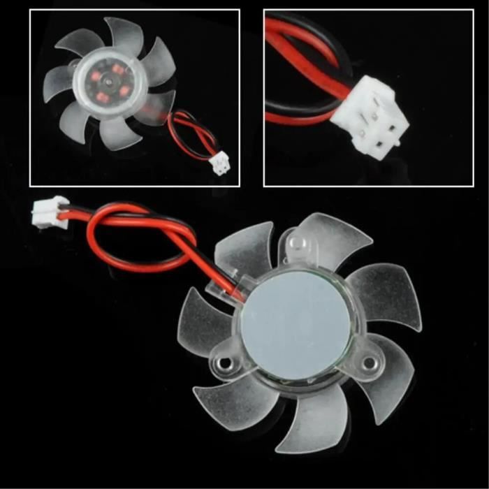 Noir - Ventilateur de remplacement pour ordinateur, connecteur femelle