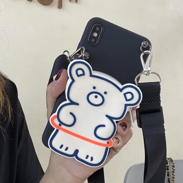 Portefeuille Éléphant Mignon Cuir PU – Porte-monnaie Animal Dessin Animé Avec Bracelet – Orange