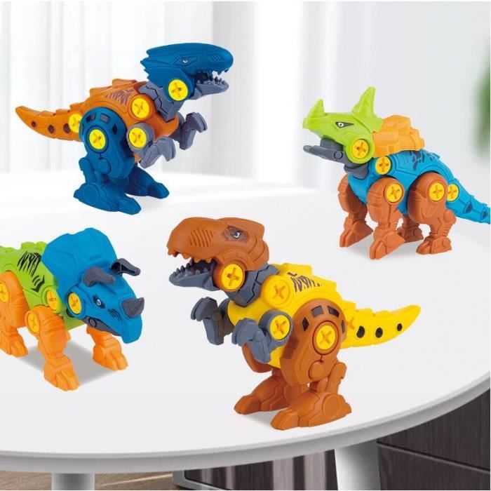 Démonter des jouets de dinosaures pour les enfants 3-5, 4 packs d