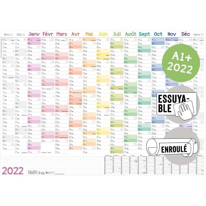 Solde Calendrier De L Avent 2023 Calendrier Mural Effaçable 2022 A1+ [Rainbow] 89 Cm X 63 Cm Enroulé | 15  Mois : Nov 2021 – Jan 2023 | Planning Mural Avec Vue [90] - Cdiscount  Beaux-Arts Et Loisirs Créatifs