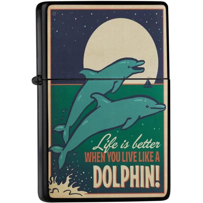 Petit Porte-Monnaie Avec Imprimé Dauphins - Taille 12x5x9 Cm, Polyester Oxford, Fermeture Éclair - Parfait Pour Cadeau