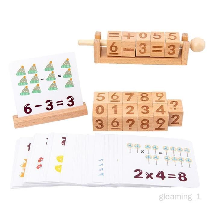 Jeux Montessori Blocs Empilage Numérique En Bois - Jouet Éveil Enfants Dès 3 Ans