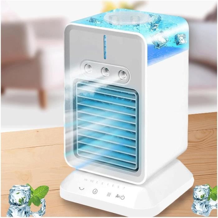 Climatiseur portable par évaporation, 3 vitesses, USB, personnel, avec humidificateur, pour la maison, le bureau ou la chambre à coucher 6 Climatiseur portable par évaporation, 3 vitesses, USB, personnel, avec humidificateur, pour la maison, le bureau ou la chambre à coucher 6