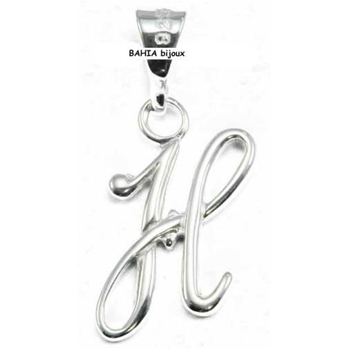 Pendentif initiale Lettre T en Argent 925 Neuf