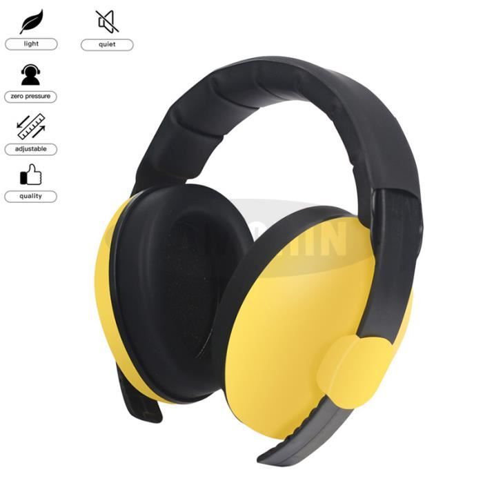 Casque Anti Bruit Enfant Protection Auditive Pour Les Bébés et les Enfants  pour Dormir Concerts D'avion De Feux D'artifice Jaune - Cdiscount  Puériculture & Eveil bébé