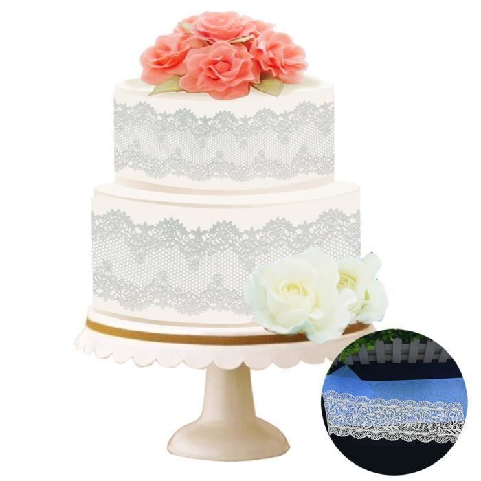 Moule Dentelle Silicone Fleur Fondant Chocolat Decoration De Gateau De Mariage Ys Cdiscount Maison