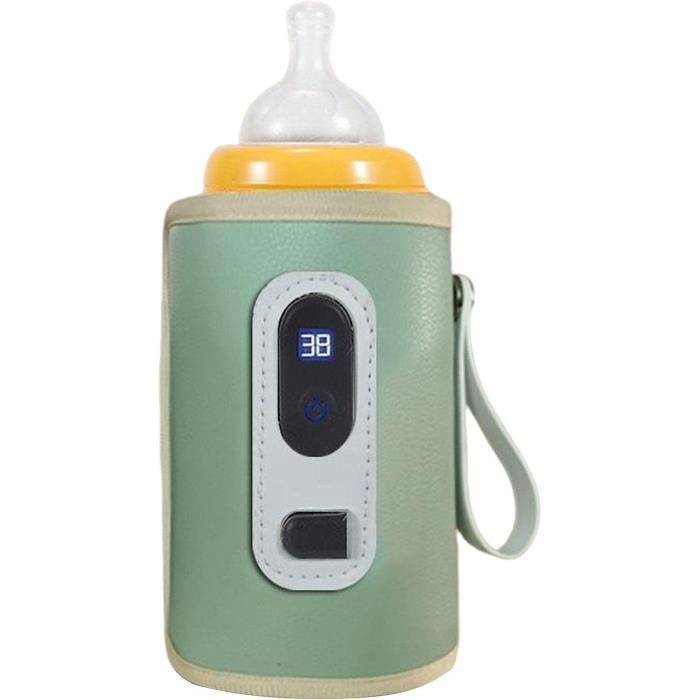 Chauffe-biberon Portable 500ml - Chauffage Rapide 35-70°C, Batterie 16000mAh, écran LED, USB-C